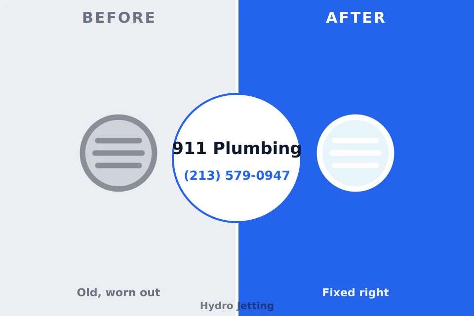 Before and after: plumbing company Webster, FL